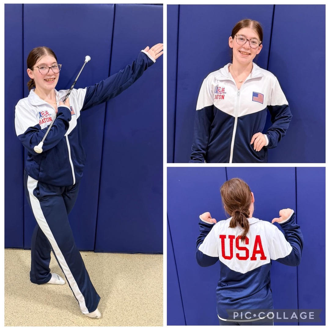 Team USA baton athlete in warmups