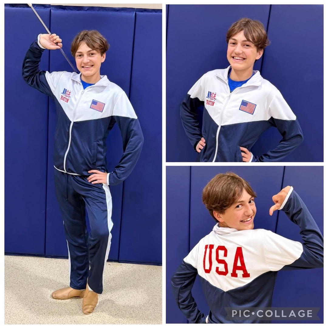 Team USA baton athlete in warmups