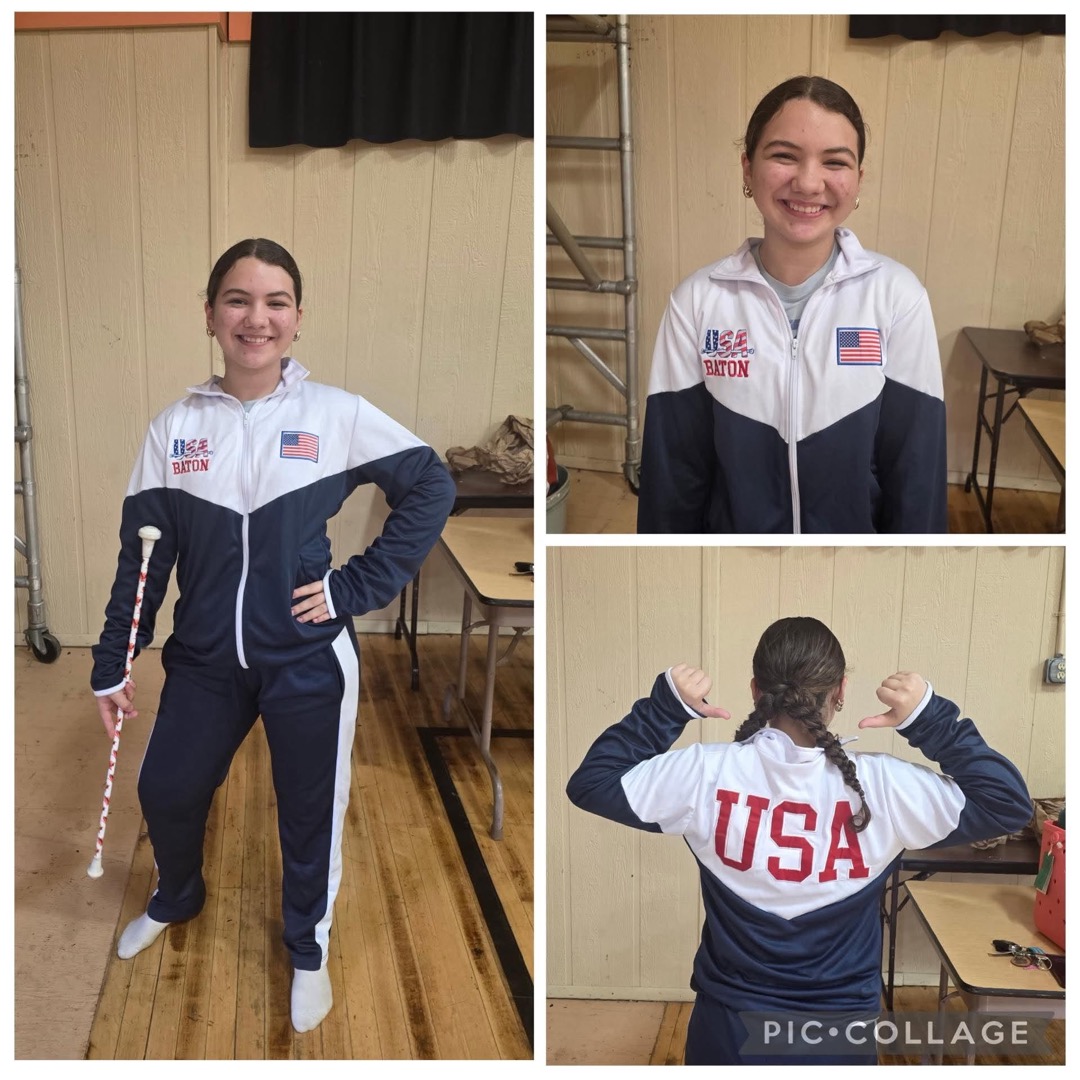 Team USA baton athlete in warmups